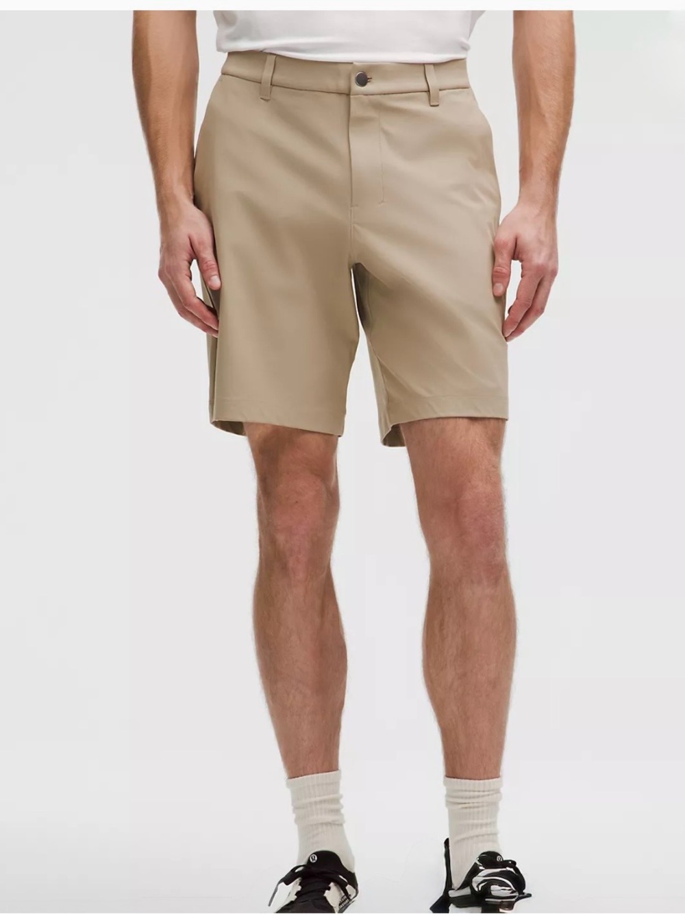 lululemon athletica Men's Flat-Front Tan Performance Shorts